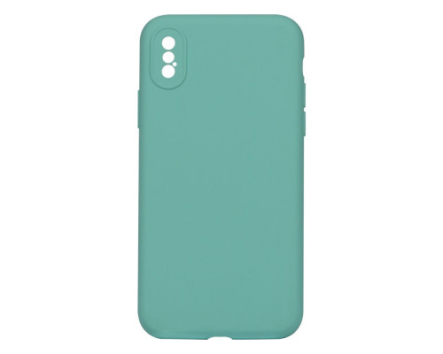 Чохол Silicone Case Full Camera no logo для iPhone X/Xs Колір 21, Sea blue