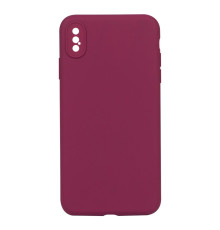 Чохол Silicone Case Full Camera no logo для iPhone Xs Max Колір 63, Garnet 2020000293958