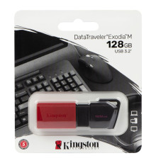 USB флеш-накопичувач Kingston DT Exodia M 128gb 3.2 Колір Чорно-Червоний
