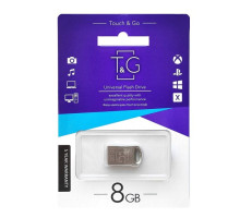 USB флеш-накопичувач T&G 8gb Metal 105 Колір Сталевий