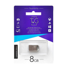 USB флеш-накопичувач T&G 8gb Metal 105 Колір Сталевий