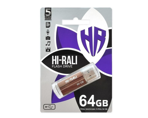 USB флеш-накопичувач Hi-Rali Corsair 64gb Колір Бронзовий
