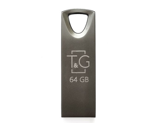 USB флеш-накопичувач T&G 64gb Metal 117 Колір Сталевий