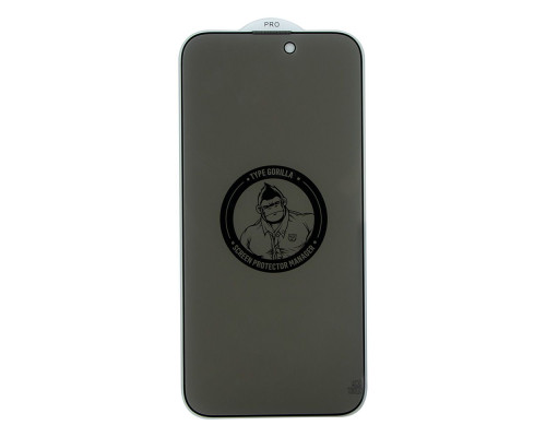 Захисне скло Type Gorilla 0.33мм 2.5D HD Anti-Peep NPT14 для iPhone 14 Pro Колір Чорний