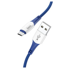 Кабель USB Hoco X70 Ferry Micro 2.4A Колір Синiй 6931474760470