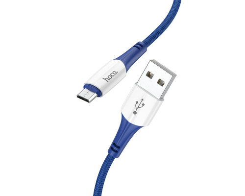 Кабель USB Hoco X70 Ferry Micro 2.4A Колір Синiй 6931474760470