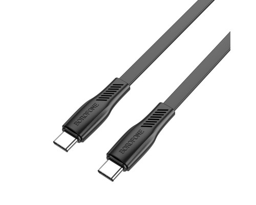 Кабель USB Borofone BX85 60W (20V/3A) Type-C to Type-C Колір Чорний 6974443387131