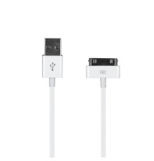 Кабель USB Iphone 4 30-pin Колір Бiлий 2020000256540