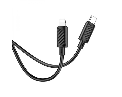 Кабель USB Hoco X88 Gratified PD20W Type-C to Lightning Колір Чорний 6931474783288