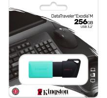 USB флеш-накопичувач 3.2 Kingston DT Exodia M 256gb Колір Black/Teal