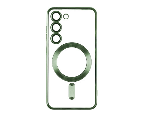 Чохол TPU Metallic Full Camera with Magsafe для Samsung Galaxy S23 Ultra (S918) Колір Green 2020000343011