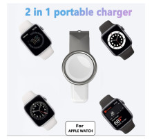 Бездротовий Зарядний Пристрій Magnetic for Apple Watch Колір Бiлий