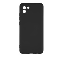 Чохол Full Case TPU+Silicone Touch No Logo для Samsung A03 4G Колір 18, Чорний 2020000327073