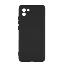 Чохол Full Case TPU+Silicone Touch No Logo для Samsung A03 4G Колір 18, Чорний 2020000327073