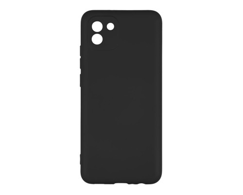 Чохол Full Case TPU+Silicone Touch No Logo для Samsung A03 4G Колір 18, Чорний 2020000327073