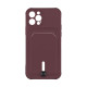 Чохол TPU Colorfull Pocket Card для iPhone 12 Pro Колір 39.Elegant purple