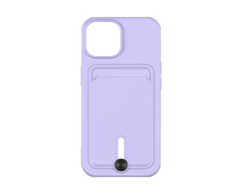 Чохол TPU Colorfull Pocket Card для iPhone 15 Колір 39.Elegant purple 2020000358602