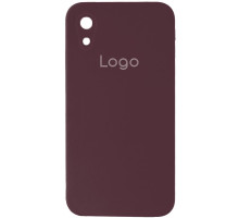 Чохол Silicone Case Square Full Camera для iPhone Xr Колір 42.Maroon 2020000348016