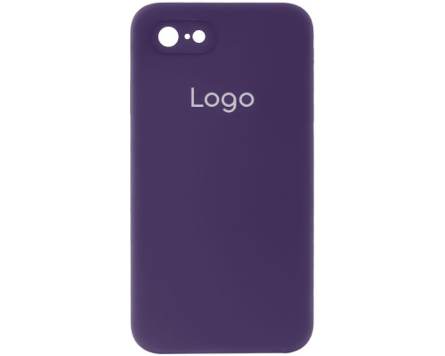 Чохол Silicone Case Square Full Camera для iPhone 7/8/SE 2020 Колір 34.Purple 2020000348504