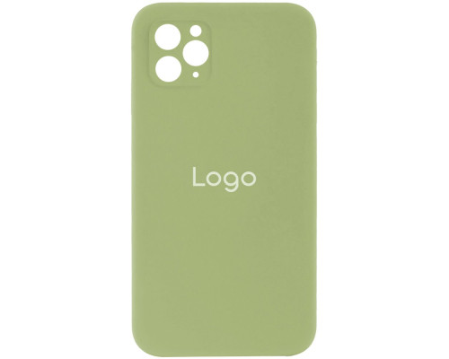 Чохол Silicone Case Full Size with Frame для iPhone 11 Pro Max Колір 61, Avocado green 2020000242840