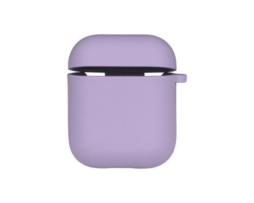 Чохол Silicone Case with microfibra для Airpods 1/2 Колір 39.Elegant purple