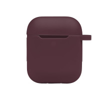 Чохол Silicone Case with hook для Airpods 1/2 Колір 42.Maroon 2020000369028