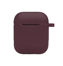 Чохол Silicone Case with hook для Airpods 1/2 Колір 42.Maroon 2020000369028