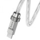 Кабель USB Hoco U113 Solid Silicone Type-C to Type-C Колір Синiй