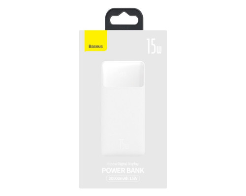 Універсальна Мобільна Батарея Power Bank Baseus Bipow 15W 20000 mAh Cable USB to Micro 25cm (PPBD0501xx) Колір Чорний, 01 6932172618216