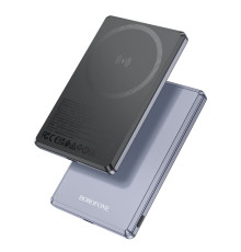 Універсальна Мобільна Батарея Power Bank Borofone BJ50 Leader PD20W magnetic 5000mAh Колір Сiрий 6941991110313 ma33998_3325289