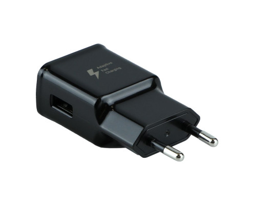 Мережевий Зарядний Пристрій Samsung Travel Adapter 1USB QC 15W 1:1 Колір Чорний 6979879845750