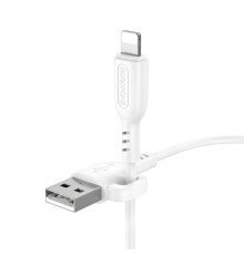 Кабель USB Borofone BX91 Lightning 2.4A Колір Білий 6974443389890