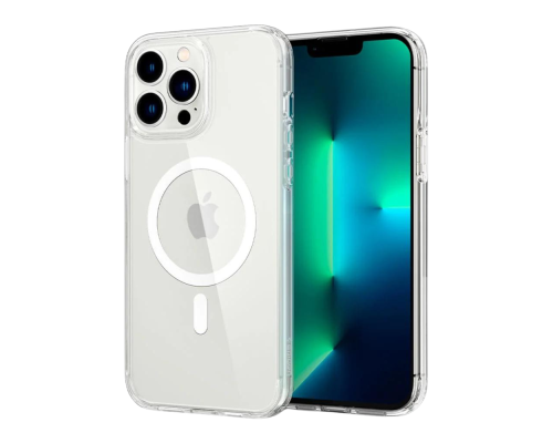 Чохол TPU+PC Spigen Ultra Hybrid with Magsafe для iPhone 12/12 Pro Колір Transparent 2020000405504