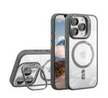 Чохол TPU+PC+Metal Stand Case with MagSafe and Camera Lenses для iPhone 14 Pro Max Колір Grey 2020000407720