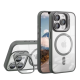 Чохол TPU+PC+Metal Stand Case with MagSafe and Camera Lenses для iPhone 14 Колір Grey 2020000407928