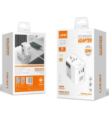 Мережевий Перехідник LDNIO Z9 2USB-C/1USB 20W Колір Білий 6933138602409 ma35670_3577461