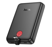 Універсальна Мобільна Батарея Power Bank Hoco J133A Triumph PD20W magnetic with cable(Type-C) 10000mAh Колір Чорний 6942007633239