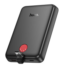 Універсальна Мобільна Батарея Power Bank Hoco J133A Triumph PD20W magnetic with cable(Type-C) 10000mAh Колір Чорний 6942007633239