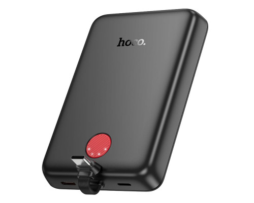 Універсальна Мобільна Батарея Power Bank Hoco J133A Triumph PD20W magnetic with cable(Type-C) 10000mAh Колір Чорний 6942007633239