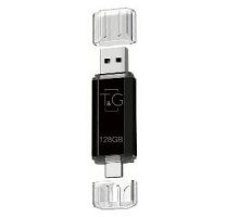 USB Flash Drive T&G 128gb USB/Type C 009 Колір Чорний 4719303953758