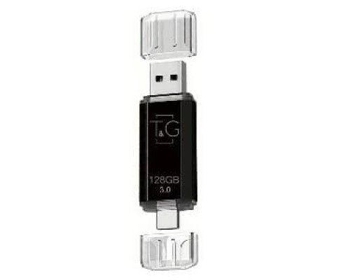 USB Flash Drive 3.0 T&G 128gb USB/Type C 009 Колір Чорний 4719303953611