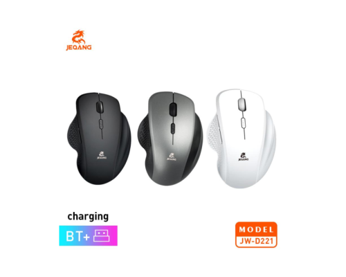 Wireless Миша JEQANG JW-D221 2.4G Bluetooth Dual-mode charging Колір Чорний 6906879692213 ma36847_3609355