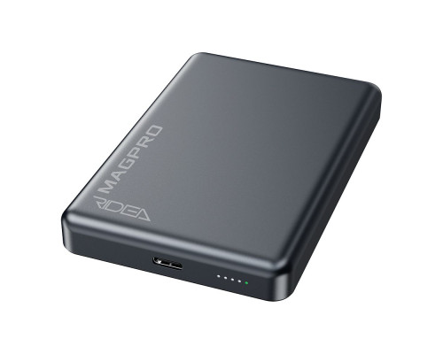 Мобільна Батарея Ridea RP-M10 MAGPRO QC/PD 20W, QI 15W with Magnetic 10000mAh Колір Сірий 6902013395361