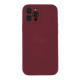 Чохол Silicone Case Full Size with Frame для iPhone 12 Pro Max Колір 63.Garnet 2020000466123