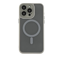 Чохол TPU+PC Magnetic Matte Camera Lens with Magsafe для iPhone 16 Pro Grey ma36193_3606966 2020000459248