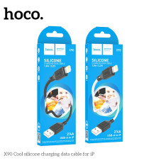 Кабель USB Hoco X90 Lightning 2.4A Колір Чорний 6931474788405 ma37459_3611913
