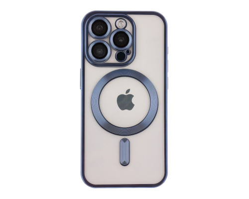 Чохол TPU Metallic Chrome Full Camera with Magsafe для iPhone 16 Pro Колір Chrome Blue 2020000451273 ma36190_3606937