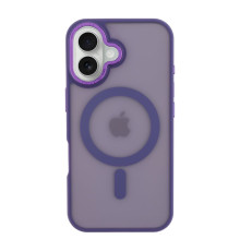 Чохол TPU+PC Goldencis Matte with MagSafe для iPhone 16 Колір Purple 2020000444893 ma34877_3343966