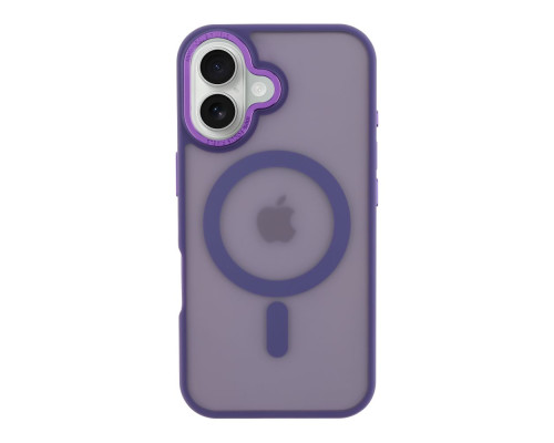 Чохол TPU+PC Goldencis Matte with MagSafe для iPhone 16 Колір Purple 2020000444893