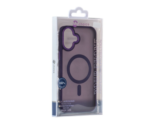 Чохол TPU+PC Goldencis Matte with MagSafe для iPhone 16 Колір Purple 2020000444893